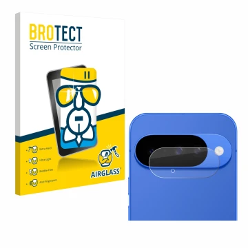 Parte frontale di una confezione del prodotto con il logo del marchio BROTECT. Accanto è raffigurato il dispositivo Google Pix