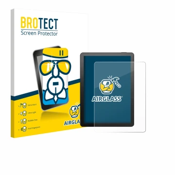 Parte frontale di una confezione del prodotto con il logo del marchio BROTECT. Accanto è raffigurato il dispositivo Bigme B6 C