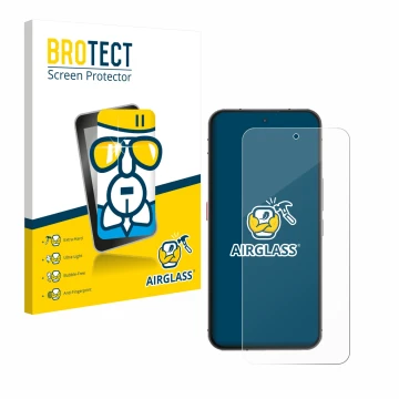Parte frontale di una confezione del prodotto con il logo del marchio BROTECT. Accanto è raffigurato il dispositivo Oukitel WP