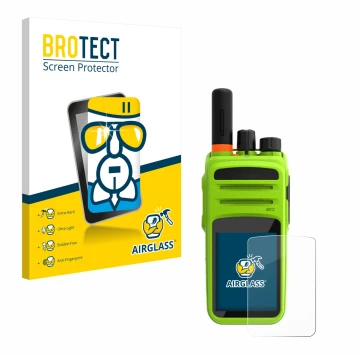 Parte frontale di una confezione del prodotto con il logo del marchio BROTECT. Accanto è raffigurato il dispositivo Talkpod N5