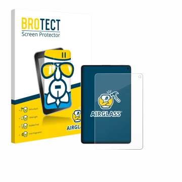Parte frontale di una confezione del prodotto con il logo del marchio BROTECT. Accanto è raffigurato il dispositivo Huawei Mat