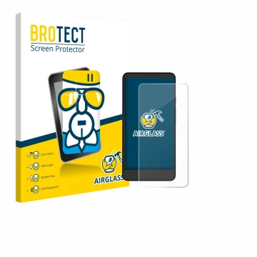 Parte frontale di una confezione del prodotto con il logo del marchio BROTECT. Accanto è raffigurato il dispositivo Xiaomi Moa