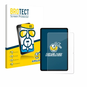 Parte frontale di una confezione del prodotto con il logo del marchio BROTECT. Accanto è raffigurato il dispositivo Xiaomi Red