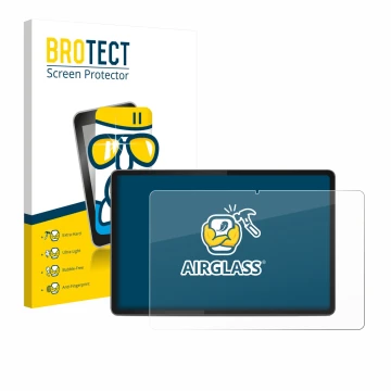 Parte frontale di una confezione del prodotto con il logo del marchio BROTECT. Accanto è raffigurato il dispositivo Lenovo Yog