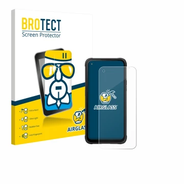 Parte frontale di una confezione del prodotto con il logo del marchio BROTECT. Accanto è raffigurato il dispositivo Hammer Bla