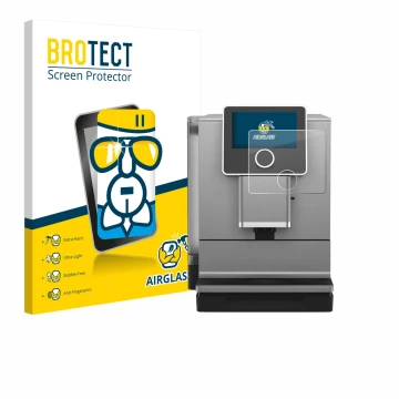 Parte frontale di una confezione del prodotto con il logo del marchio BROTECT. Accanto è raffigurato il dispositivo Nivona NIC