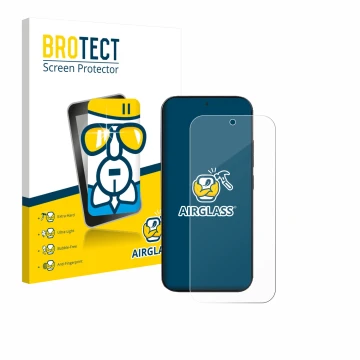 Parte frontale di una confezione del prodotto con il logo del marchio BROTECT. Accanto è raffigurato il dispositivo Xiaomi 17 
