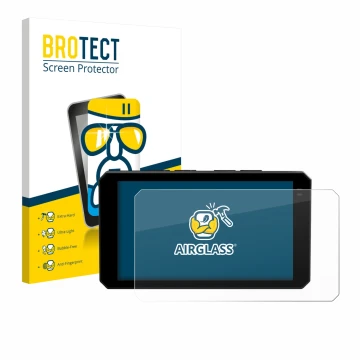 Parte frontale di una confezione del prodotto con il logo del marchio BROTECT. Accanto è raffigurato il dispositivo Chigee AIO