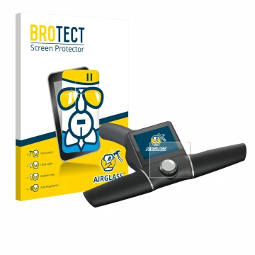 Parte frontale di una confezione del prodotto con il logo del marchio BROTECT. Accanto è raffigurato il dispositivo Motocaddy 