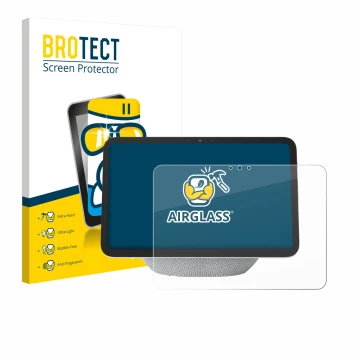 Parte frontale di una confezione del prodotto con il logo del marchio BROTECT. Accanto è raffigurato il dispositivo Amazon Ech