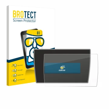 Parte frontale di una confezione del prodotto con il logo del marchio BROTECT. Accanto è raffigurato il dispositivo BMW i3 201