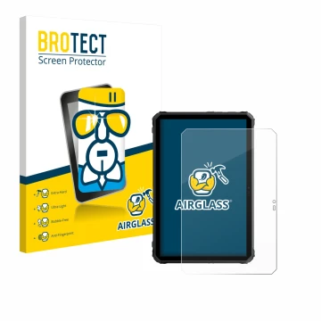 Parte frontale di una confezione del prodotto con il logo del marchio BROTECT. Accanto è raffigurato il dispositivo Blackview 