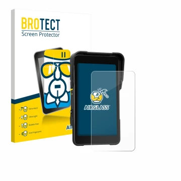 Parte frontale di una confezione del prodotto con il logo del marchio BROTECT. Accanto è raffigurato il dispositivo CAMECHO Mo