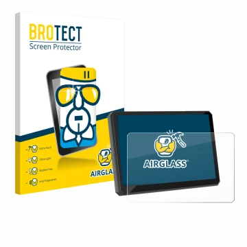Parte frontale di una confezione del prodotto con il logo del marchio BROTECT. Accanto è raffigurato il dispositivo Carpuride 