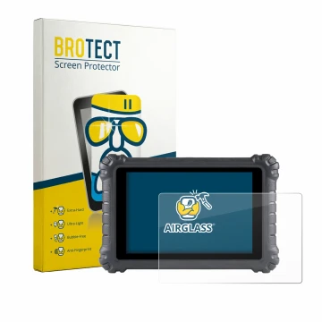 Parte frontale di una confezione del prodotto con il logo del marchio BROTECT. Accanto è raffigurato il dispositivo Autel Maxi