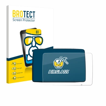 Parte frontale di una confezione del prodotto con il logo del marchio BROTECT. Accanto è raffigurato il dispositivo Leapmotor 