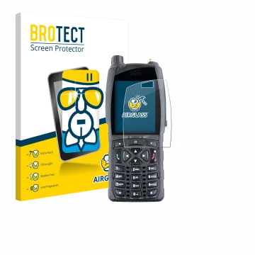 Parte frontale di una confezione del prodotto con il logo del marchio BROTECT. Accanto è raffigurato il dispositivo Sepura SC2