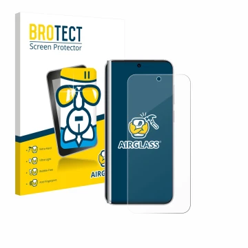 Parte frontale di una confezione del prodotto con il logo del marchio BROTECT. Accanto è raffigurato il dispositivo Vivo X300 