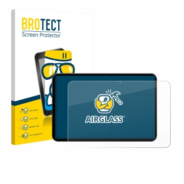 Parte frontale di una confezione del prodotto con il logo del marchio BROTECT. Accanto è raffigurato il dispositivo Tabwee T60