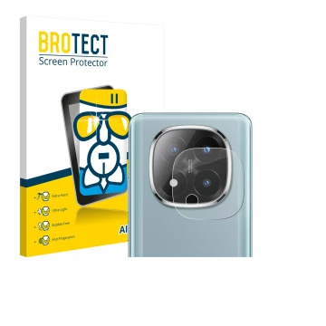 Parte frontale di una confezione del prodotto con il logo del marchio BROTECT. Accanto è raffigurato il dispositivo Xiaomi Red