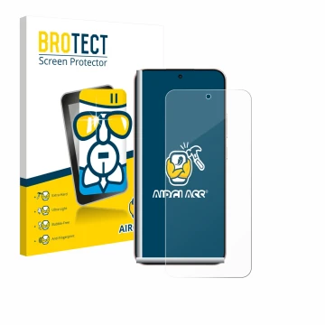 Parte frontale di una confezione del prodotto con il logo del marchio BROTECT. Accanto è raffigurato il dispositivo Oppo Reno 