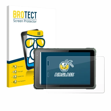 Parte frontale di una confezione del prodotto con il logo del marchio BROTECT. Accanto è raffigurato il dispositivo Geshem MTK
