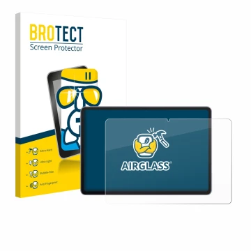 Parte frontale di una confezione del prodotto con il logo del marchio BROTECT. Accanto è raffigurato il dispositivo Huawei Mat