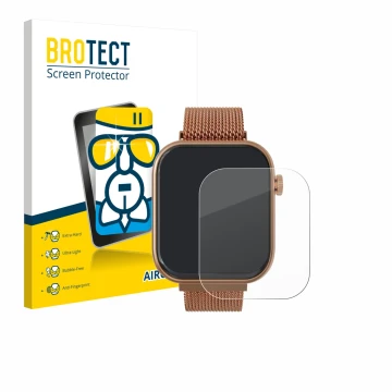 Parte frontale di una confezione del prodotto con il logo del marchio BROTECT. Accanto è raffigurato il dispositivo Techmade M