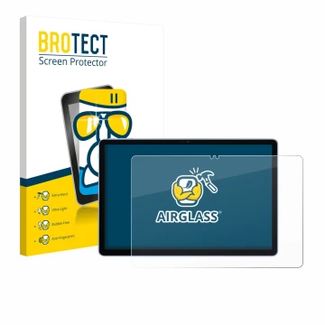 Parte frontale di una confezione del prodotto con il logo del marchio BROTECT. Accanto è raffigurato il dispositivo Itel Vista