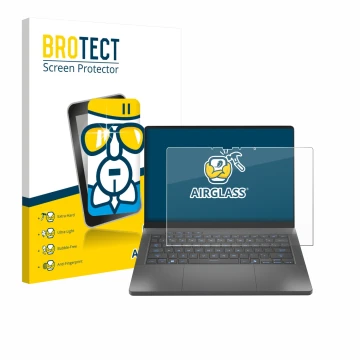 Parte frontale di una confezione del prodotto con il logo del marchio BROTECT. Accanto è raffigurato il dispositivo ASUS ROG Z