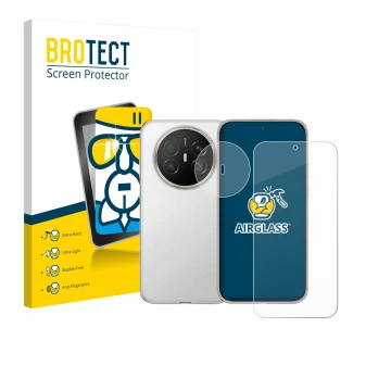 Parte frontale di una confezione del prodotto con il logo del marchio BROTECT. Accanto è raffigurato il dispositivo Huawei Mat