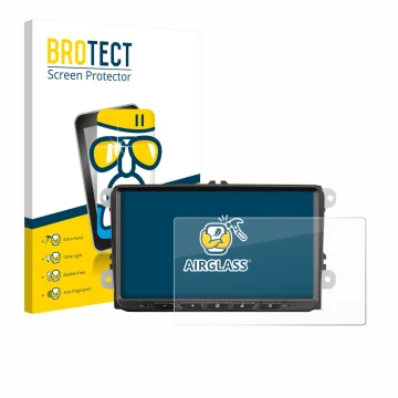 Parte frontale di una confezione del prodotto con il logo del marchio BROTECT. Accanto è raffigurato il dispositivo Zenec Z-E2