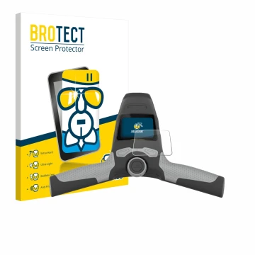 Parte frontale di una confezione del prodotto con il logo del marchio BROTECT. Accanto è raffigurato il dispositivo PowaKaddy 