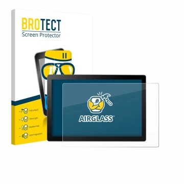 Parte frontale di una confezione del prodotto con il logo del marchio BROTECT. Accanto è raffigurato il dispositivo Wacom Cint