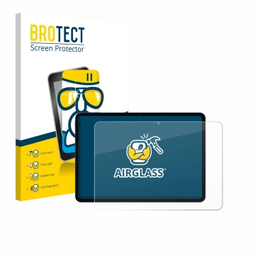 Parte frontale di una confezione del prodotto con il logo del marchio BROTECT. Accanto è raffigurato il dispositivo Xiaomi Poc