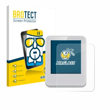 Parte frontale di una confezione del prodotto con il logo del marchio BROTECT. Accanto è raffigurato il dispositivo Bresser Cl