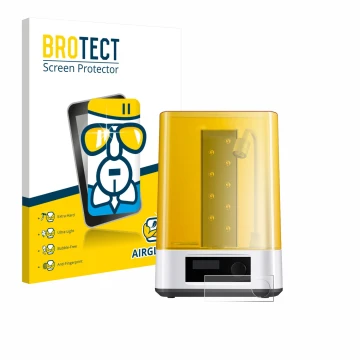 Parte frontale di una confezione del prodotto con il logo del marchio BROTECT. Accanto è raffigurato il dispositivo Anycubic W