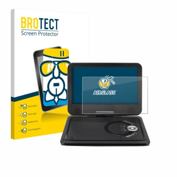 Parte frontale di una confezione del prodotto con il logo del marchio BROTECT. Accanto è raffigurato il dispositivo Soundmaste