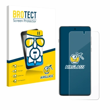 Parte frontale di una confezione del prodotto con il logo del marchio BROTECT. Accanto è raffigurato il dispositivo Oppo Find 