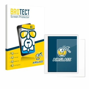 Parte frontale di una confezione del prodotto con il logo del marchio BROTECT. Accanto è raffigurato il dispositivo Bigme B751