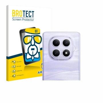 Parte frontale di una confezione del prodotto con il logo del marchio BROTECT. Accanto è raffigurato il dispositivo Xiaomi Red