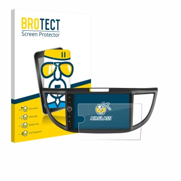 Parte frontale di una confezione del prodotto con il logo del marchio BROTECT. Accanto è raffigurato il dispositivo Joying Car
