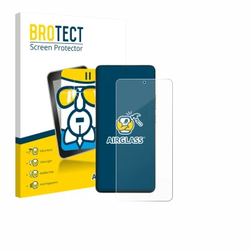 Parte frontale di una confezione del prodotto con il logo del marchio BROTECT. Accanto è raffigurato il dispositivo Motorola S