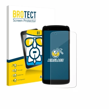 Parte frontale di una confezione del prodotto con il logo del marchio BROTECT. Accanto è raffigurato il dispositivo Zebra TC22