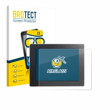 Parte frontale di una confezione del prodotto con il logo del marchio BROTECT. Accanto è raffigurato il dispositivo Weintek cM