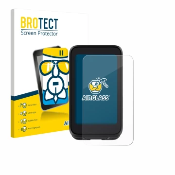 Parte frontale di una confezione del prodotto con il logo del marchio BROTECT. Accanto è raffigurato il dispositivo igpsport B