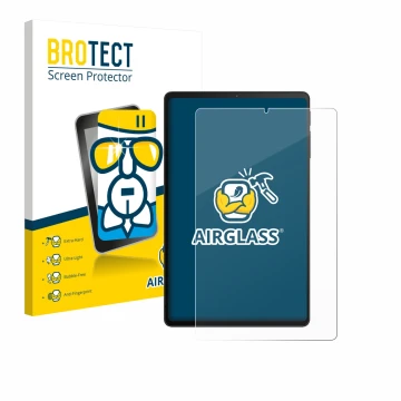 Parte frontale di una confezione del prodotto con il logo del marchio BROTECT. Accanto è raffigurato il dispositivo Xiaomi Bla