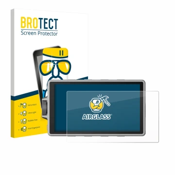 Parte frontale di una confezione del prodotto con il logo del marchio BROTECT. Accanto è raffigurato il dispositivo DJI Ronin 