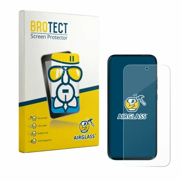 Parte frontale di una confezione del prodotto con il logo del marchio BROTECT. Accanto è raffigurato il dispositivo Motorola M