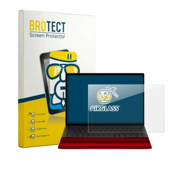 Parte frontale di una confezione del prodotto con il logo del marchio BROTECT. Accanto è raffigurato il dispositivo HP Scuderi